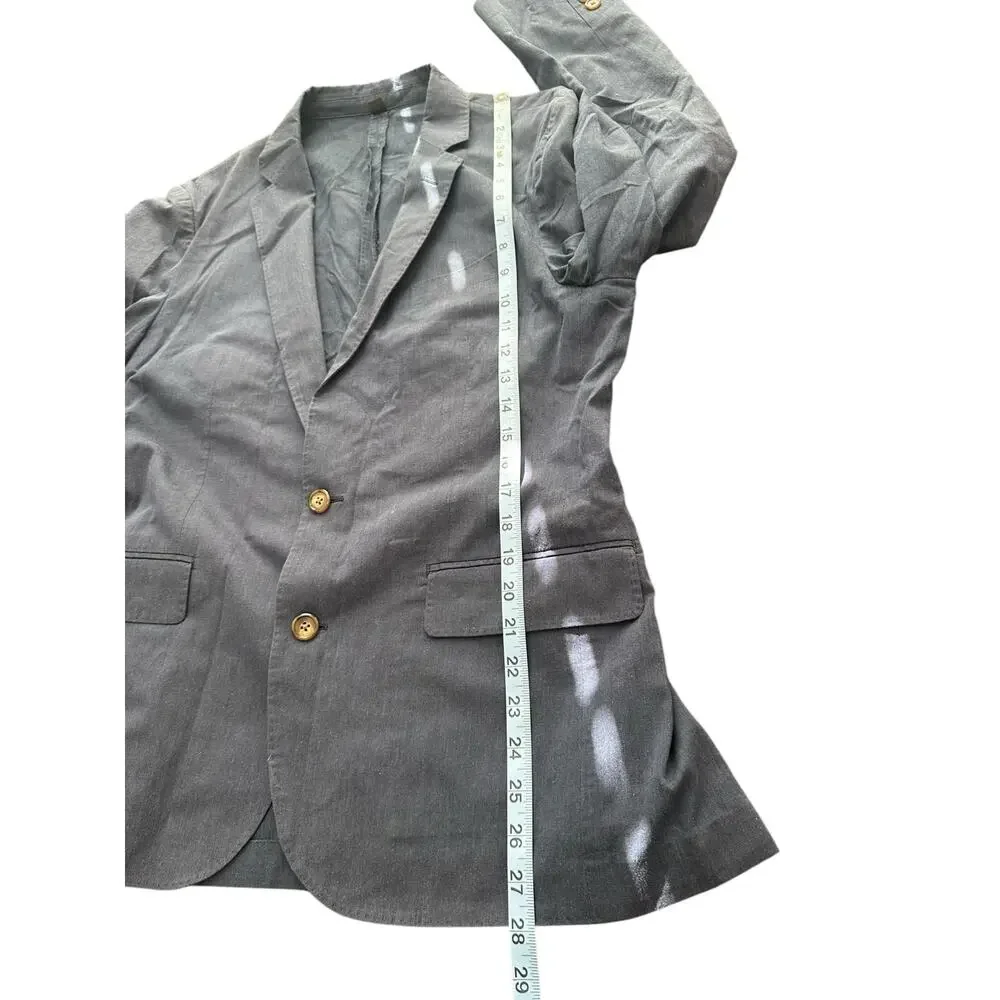 J.Crew Men's Blue Preppy Academia Office Ludlow Slim‎ Fit Suit Jacket Size 38S